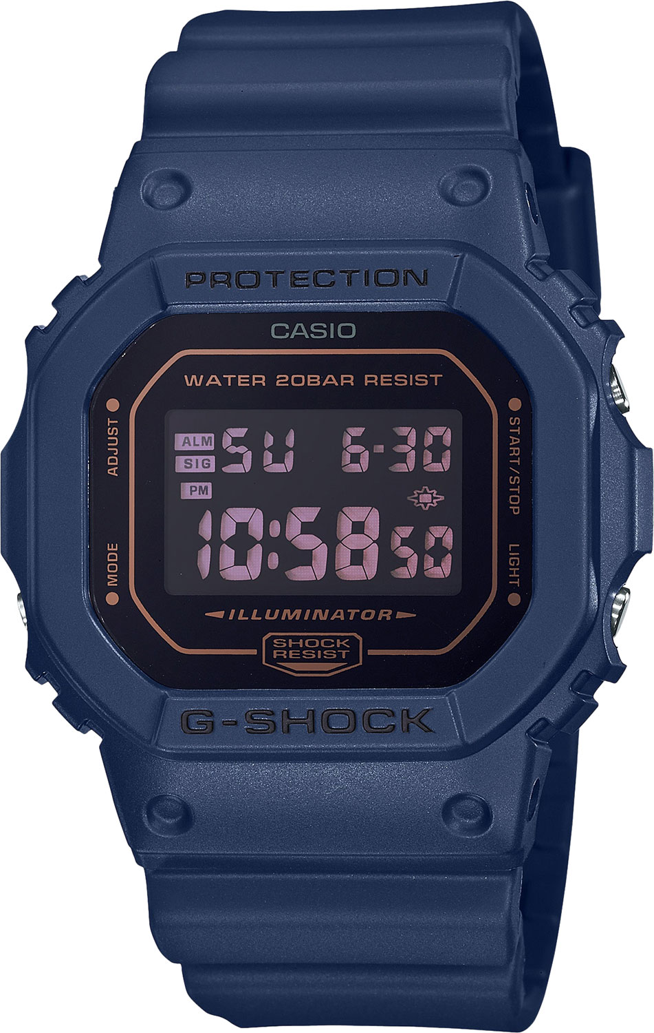 Японские наручные часы Casio G-SHOCK DW-5600BBM-2ER с хронографом