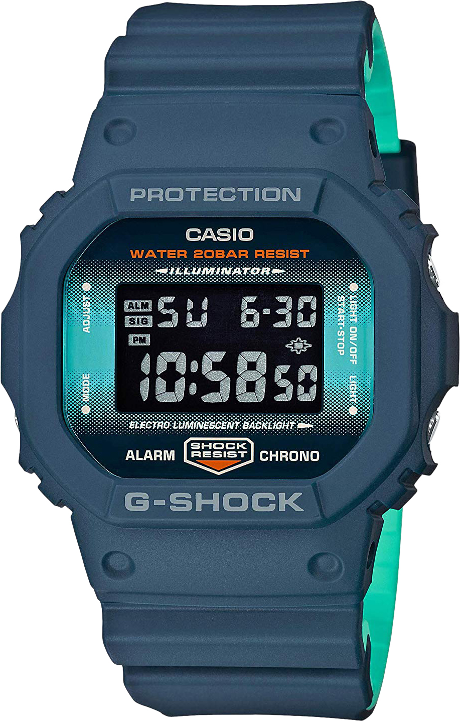 Японские наручные часы Casio G-SHOCK DW-5600CC-2E с хронографом