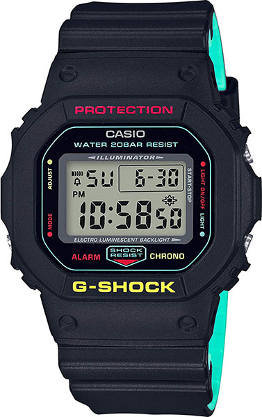 Японские наручные часы Casio G-SHOCK DW-5600CMB-1E с хронографом