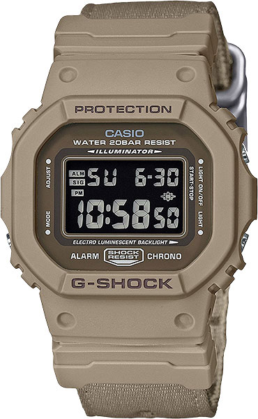 Японские наручные часы Casio G-SHOCK DW-5600LU-8E с хронографом