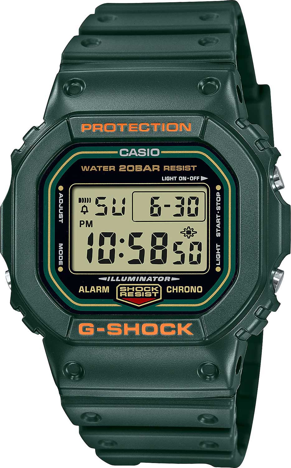 Японские наручные часы Casio G-SHOCK DW-5600RB-3ER с хронографом