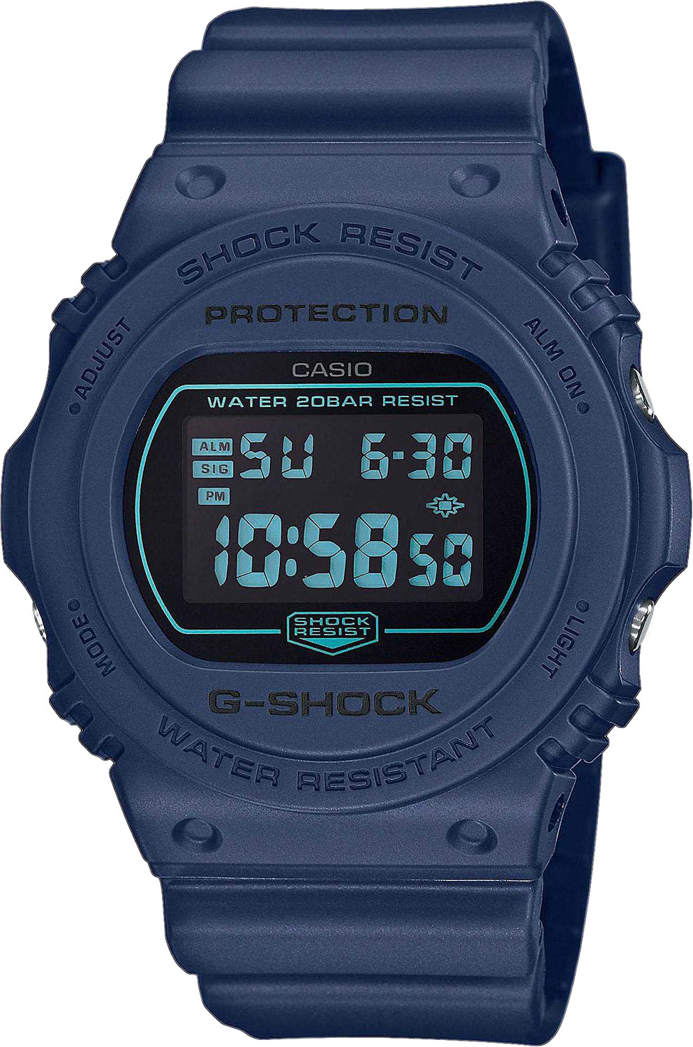 Японские наручные часы Casio G-SHOCK DW-5700BBM-2ER с хронографом