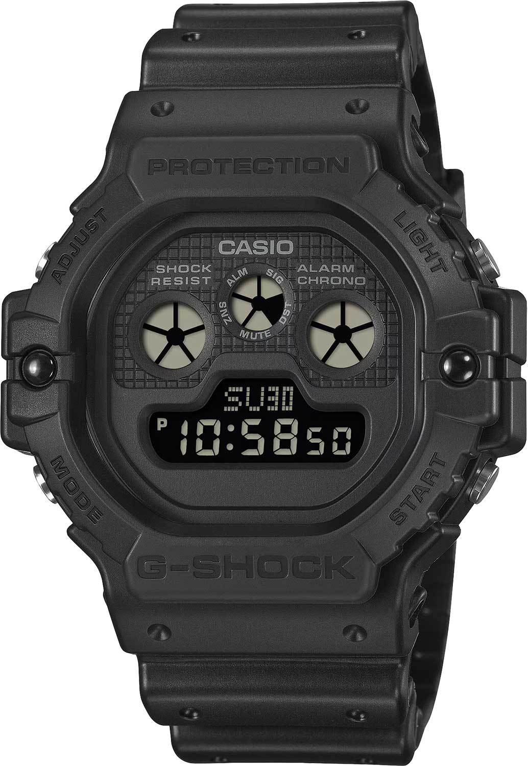 Японские наручные часы Casio G-SHOCK DW-5900UBB-1 с хронографом