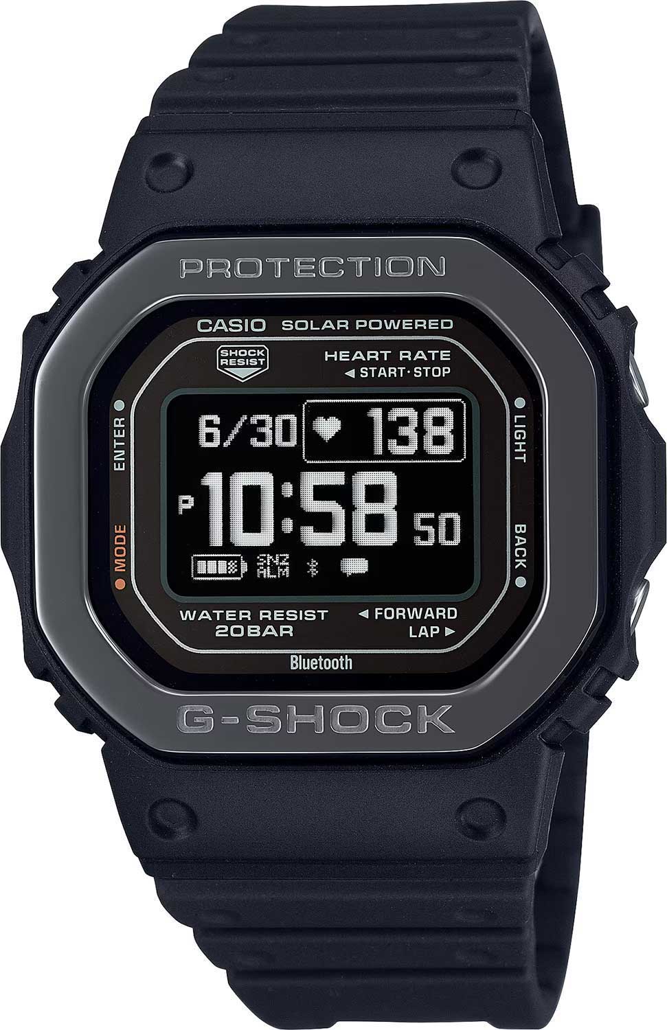 Японские умные часы Casio G-SHOCK DW-H5600MB-1-ucenka-1 с хронографом