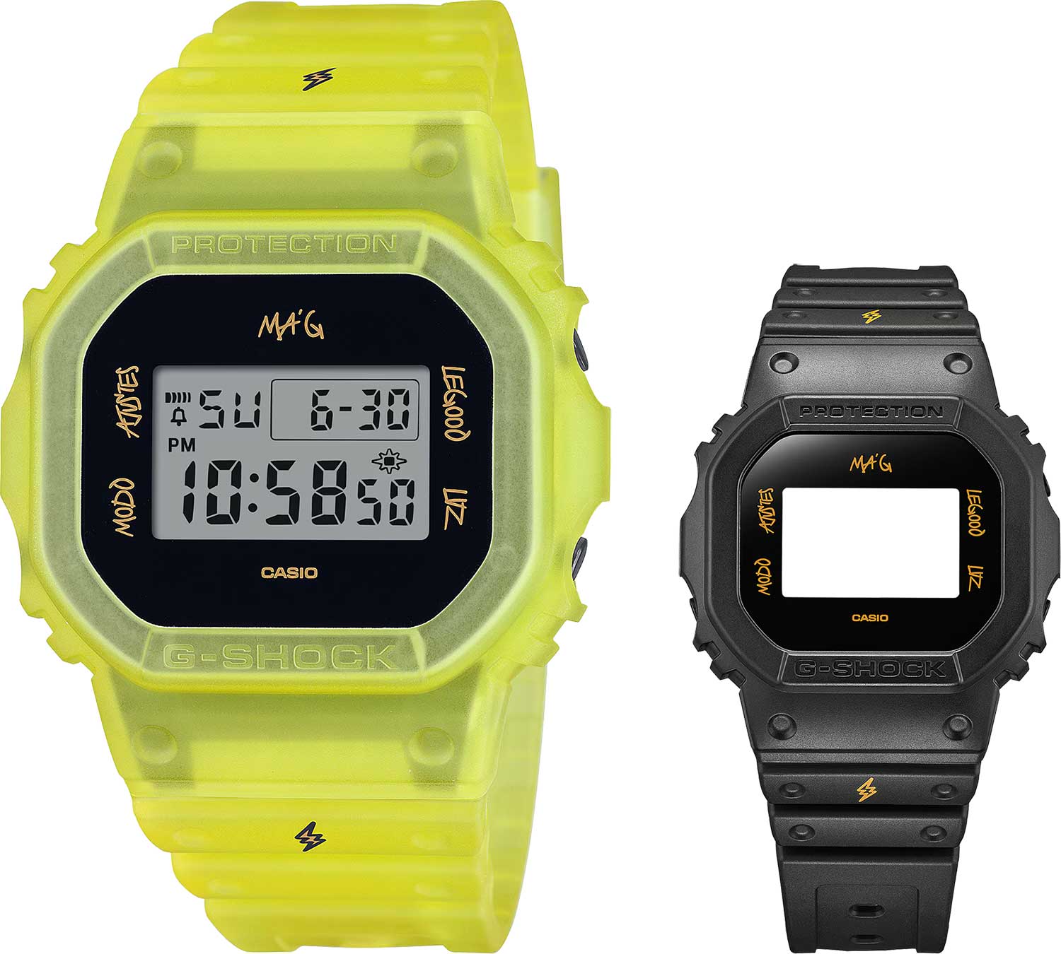 Японские наручные часы Casio G-SHOCK DWE-5600JB-1A9 с хронографом