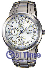 Японские титановые наручные часы Casio Edifice EF-305T-7A с хронографом