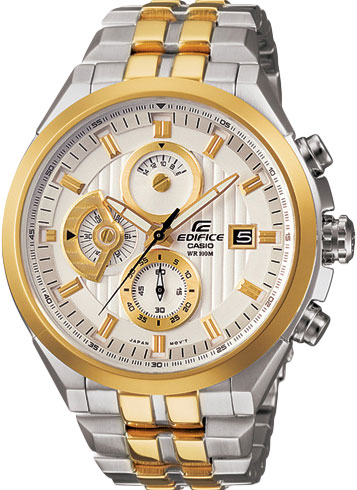 Японские наручные часы Casio Edifice EF-556SG-7A с хронографом