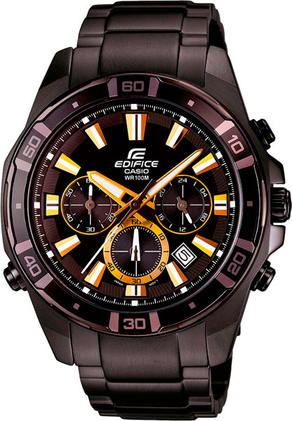 Японские наручные часы Casio Edifice EFR-534BK-1A с хронографом