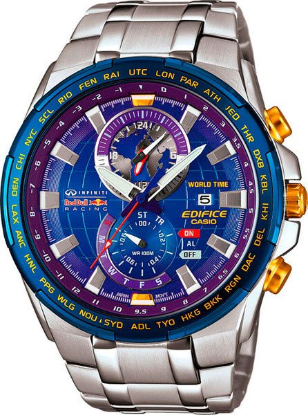 Японские наручные часы Casio Edifice EFR-550RB-2A с хронографом