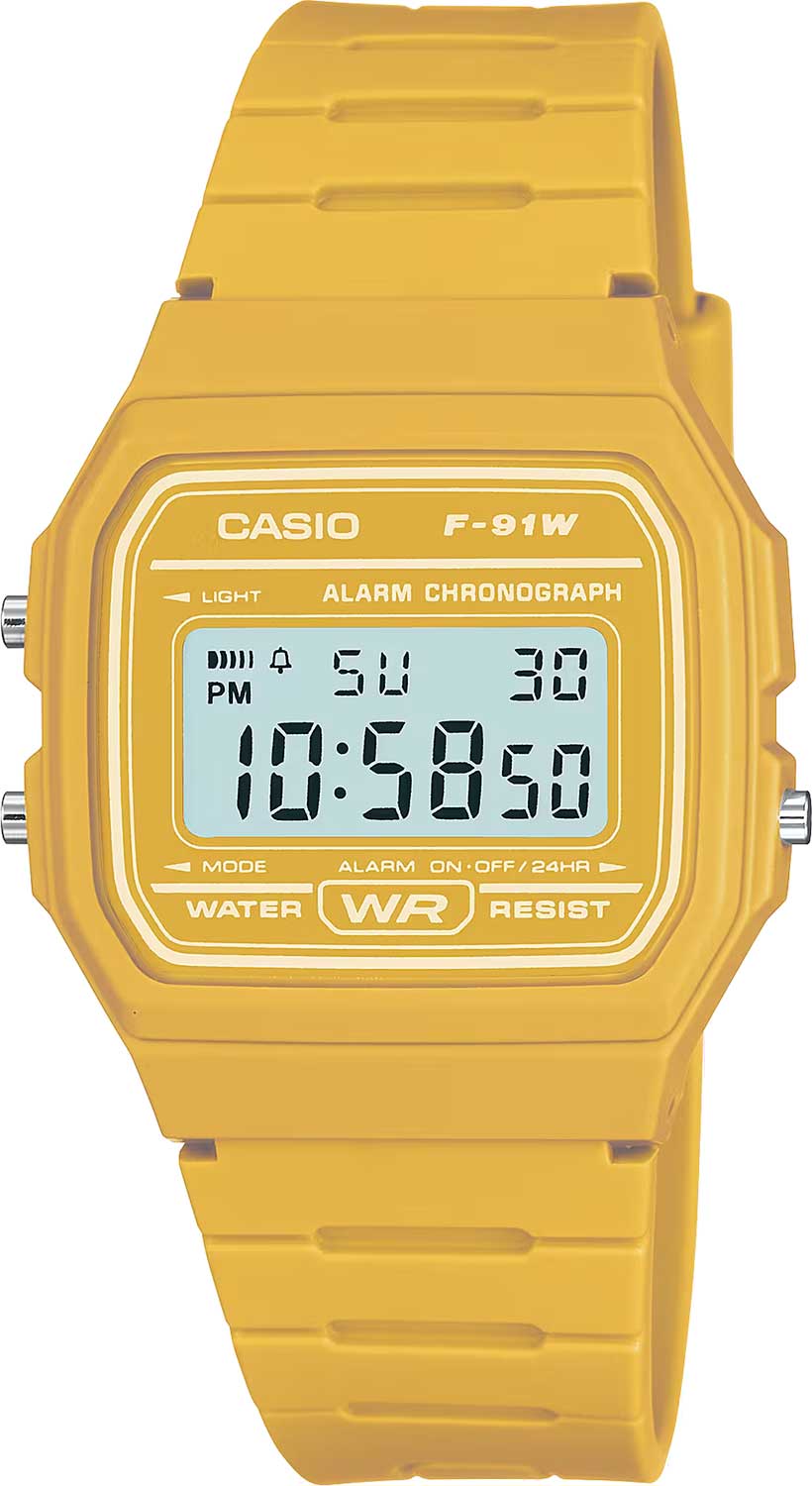 Японские наручные часы Casio Illuminator F-91WC-9A с хронографом