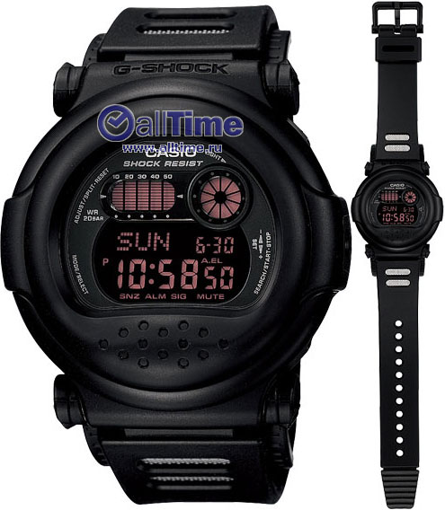 Японские наручные часы Casio G-SHOCK G-001-1A с хронографом