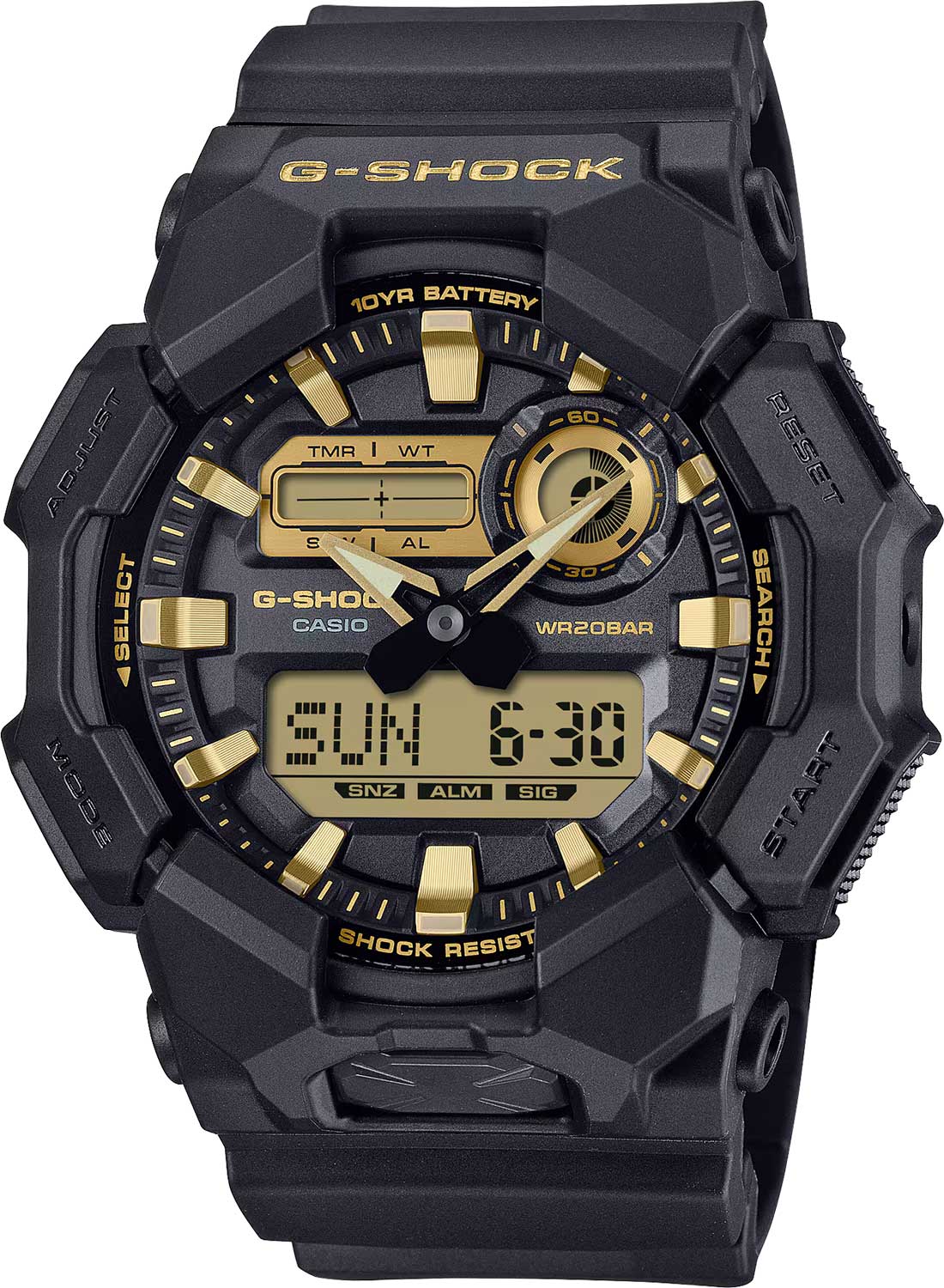 Японские наручные часы Casio G-SHOCK GA-010GB-1A9 с хронографом
