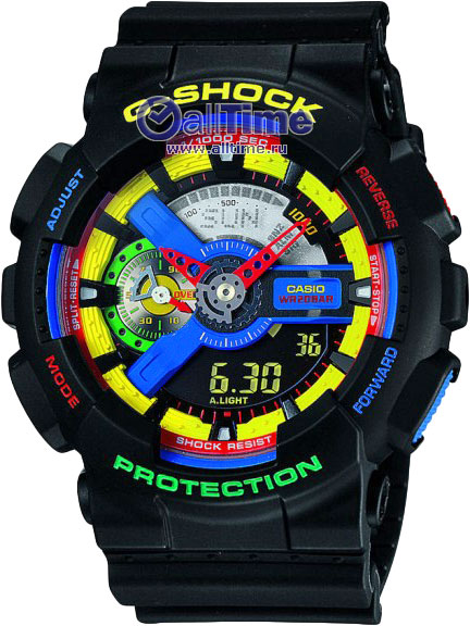 Японские наручные часы Casio G-SHOCK GA-110DR-1A с хронографом