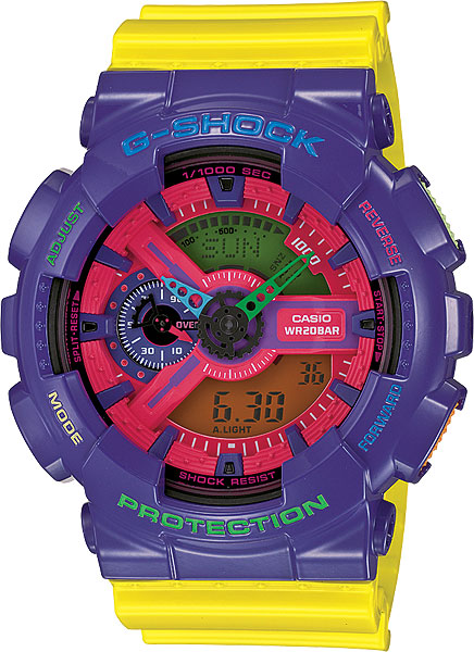 Японские наручные часы Casio G-SHOCK GA-110HC-6A с хронографом