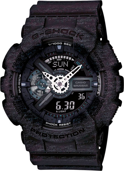 Японские наручные часы Casio G-SHOCK GA-110HT-1A с хронографом