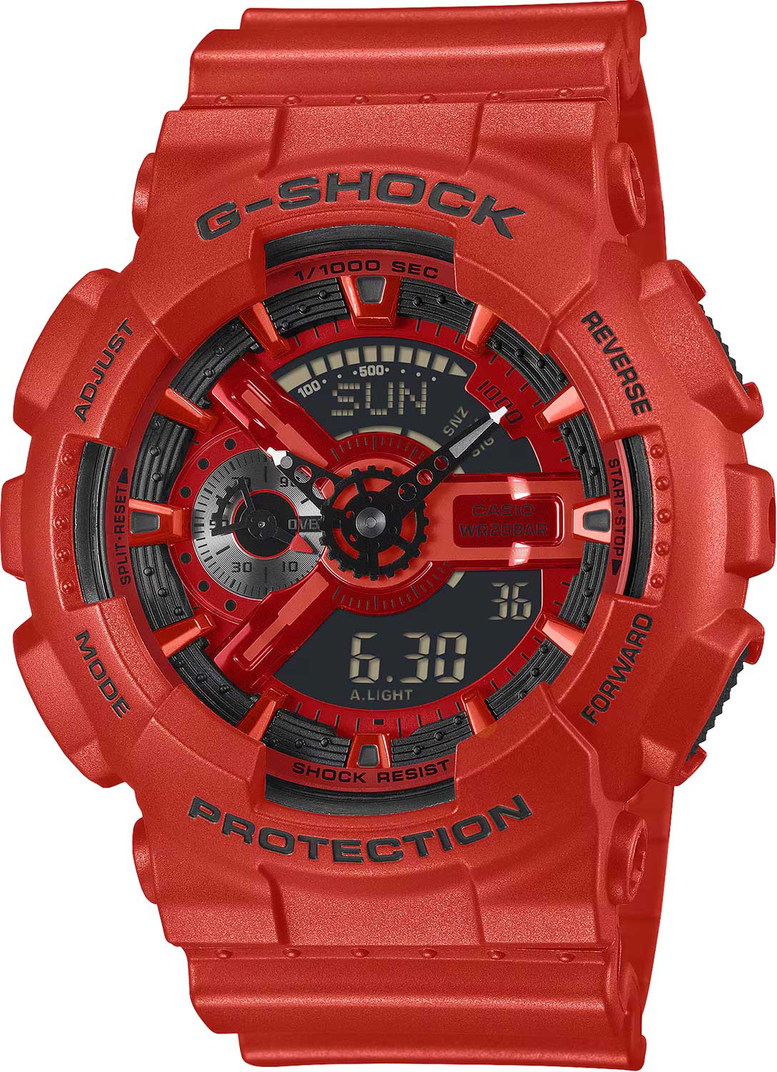 Японские наручные часы Casio G-SHOCK GA-110RRB-4A с хронографом