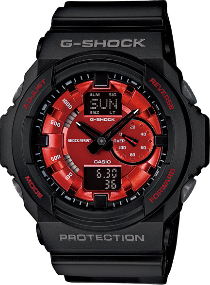 Японские наручные часы Casio G-SHOCK GA-150MF-1A с хронографом