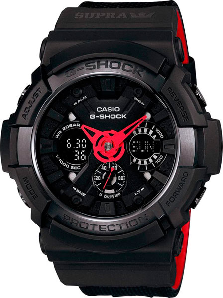 Японские наручные часы Casio G-SHOCK GA-200SPR-1A с хронографом