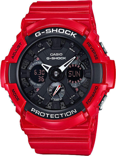 Японские наручные часы Casio G-SHOCK GA-201RD-4A с хронографом