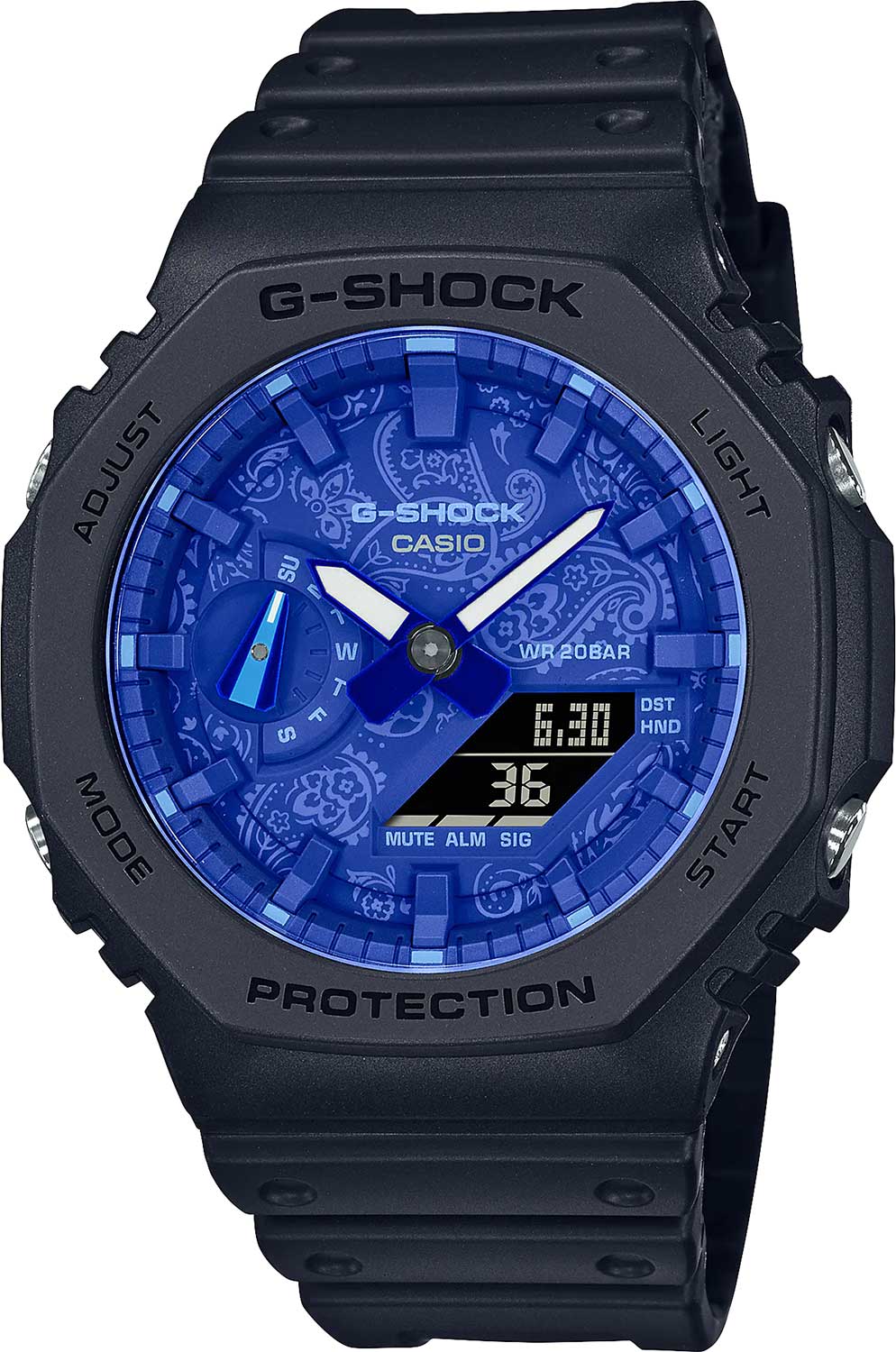 Японские наручные часы Casio G-SHOCK GA-2100BP-1A с хронографом