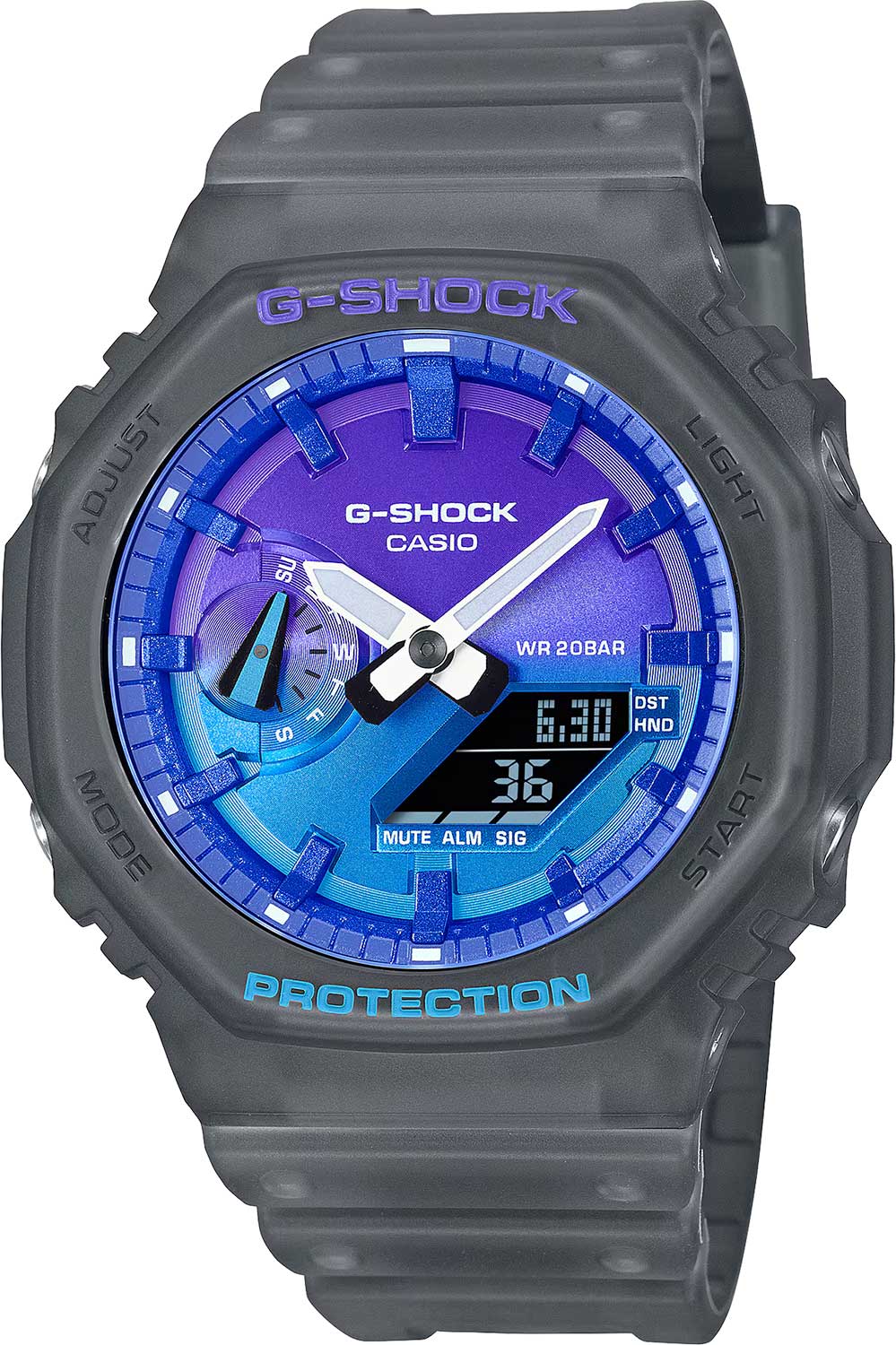 Японские наручные часы Casio G-SHOCK GA-2100FLS-8A2 с хронографом