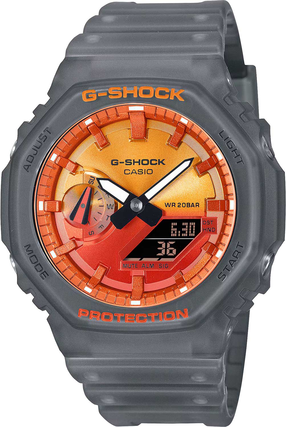 Японские наручные часы Casio G-SHOCK GA-2100FLS-8A4 с хронографом