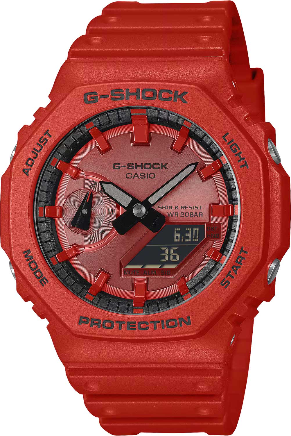 Японские наручные часы Casio G-SHOCK GA-2100RRB-4A с хронографом