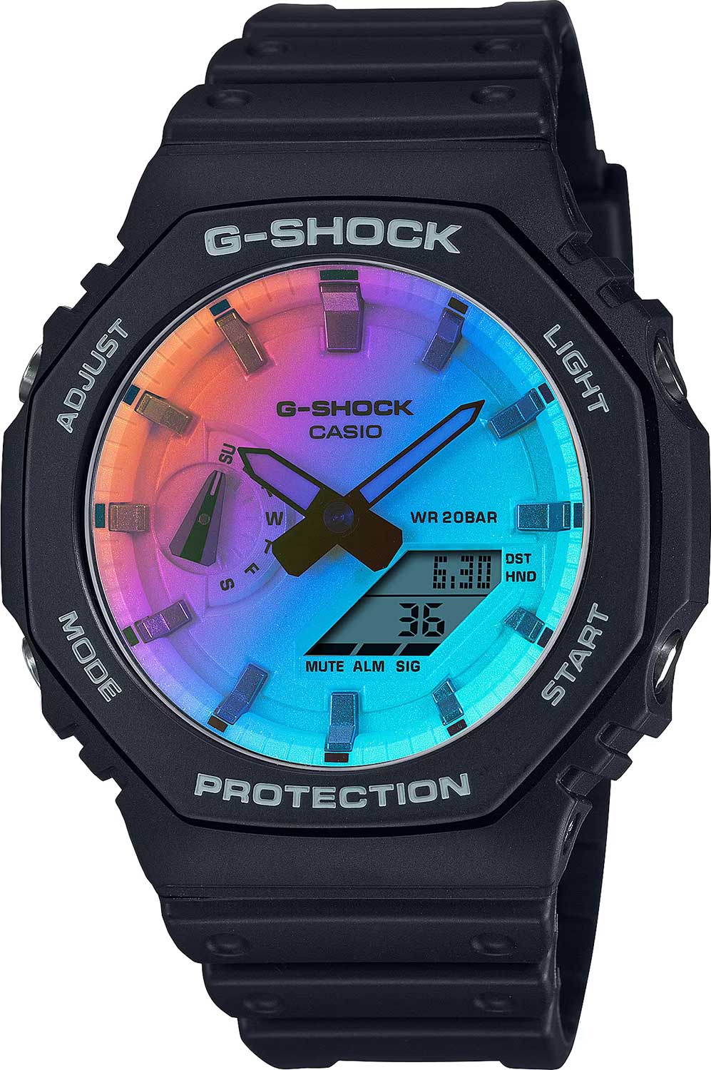 Японские наручные часы Casio G-SHOCK GA-2100SR-1A с хронографом