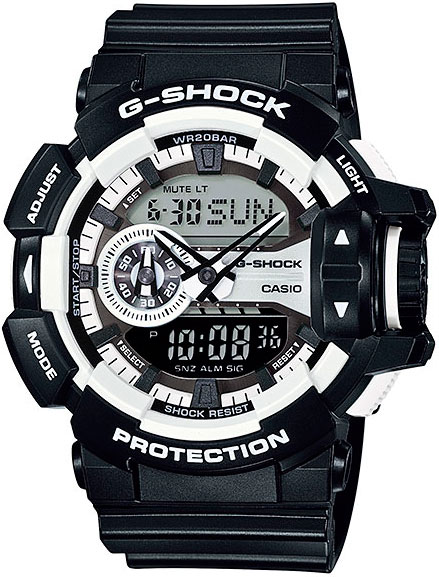 Японские наручные часы Casio G-SHOCK GA-400-1A с хронографом