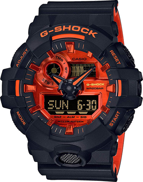Японские наручные часы Casio G-SHOCK GA-700BR-1A с хронографом