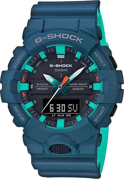 Японские наручные часы Casio G-SHOCK GA-800CC-2A с хронографом