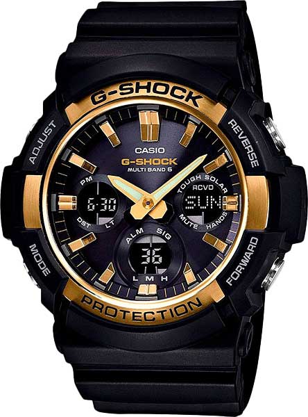Японские наручные часы Casio G-SHOCK GAW-100G-1A с хронографом
