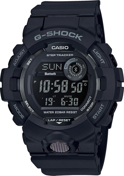 Японские спортивные наручные часы Casio G-SHOCK GBD-800-1B с хронографом