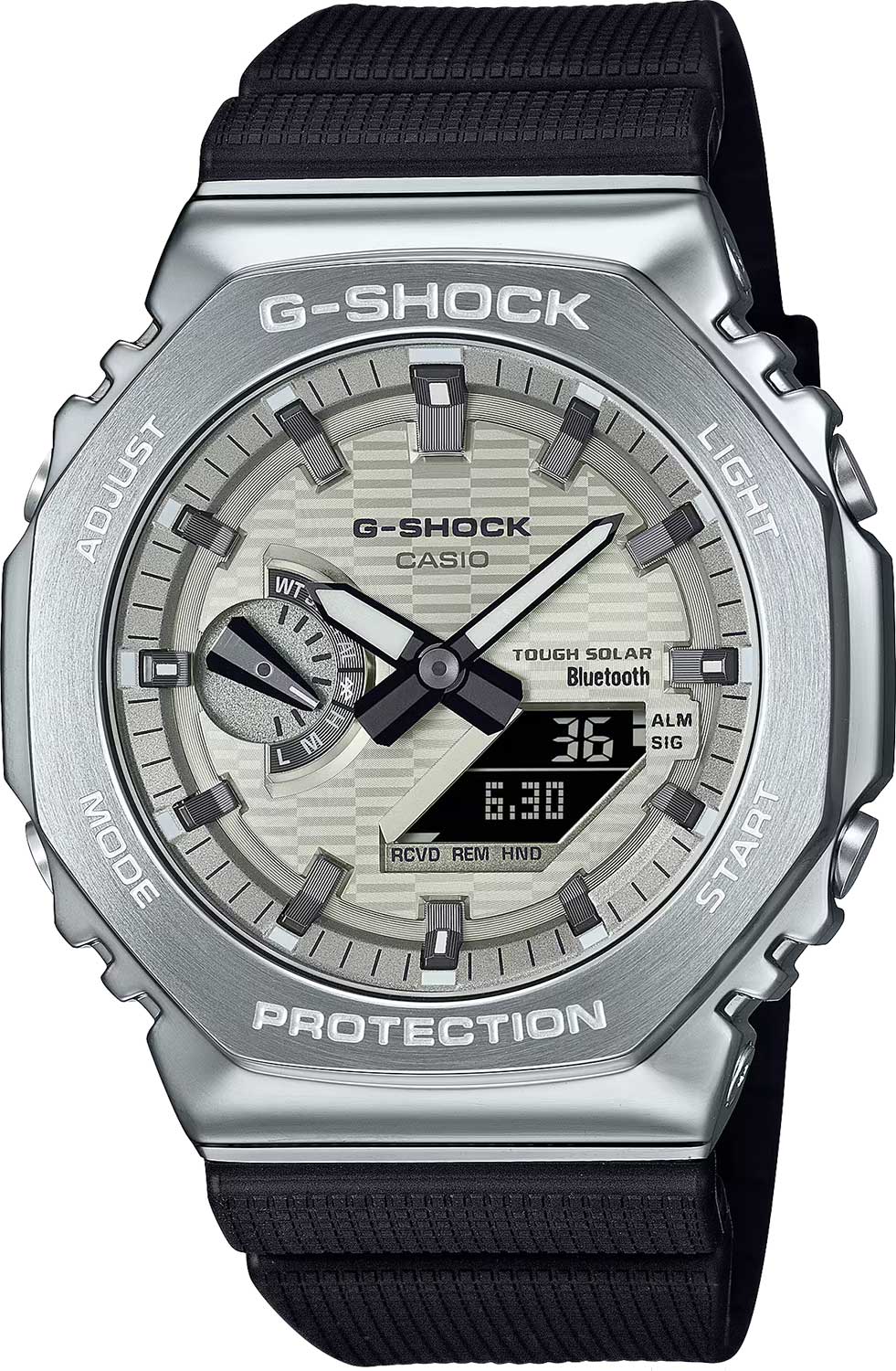 Японские наручные часы Casio G-SHOCK GBM-2100A-8B с хронографом