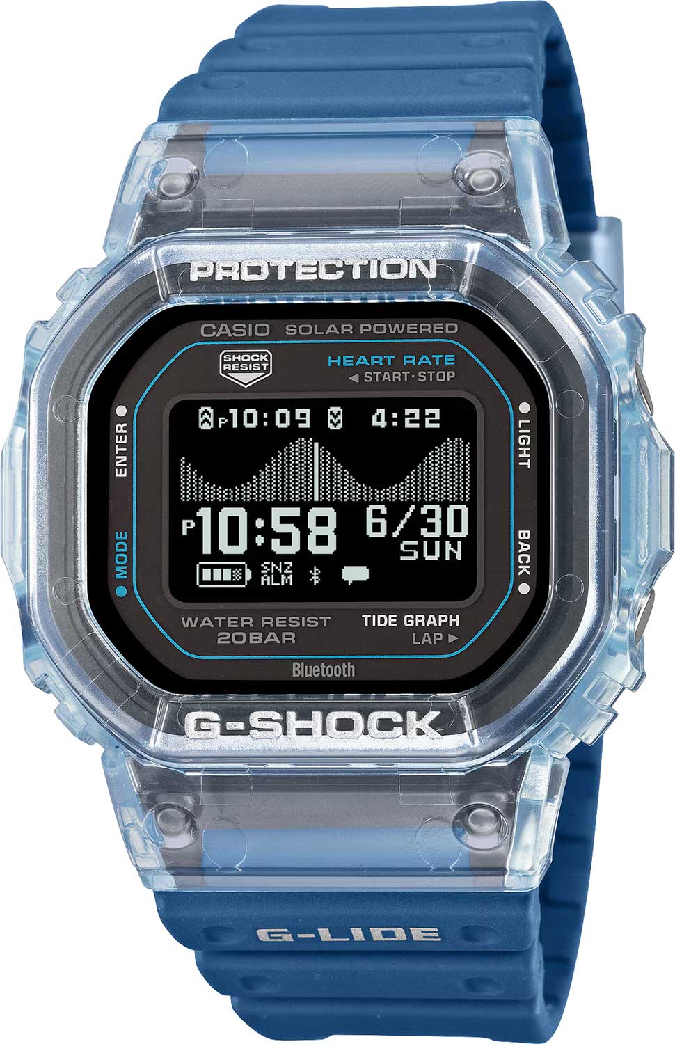 Японские умные часы Casio G-SHOCK GBX-H5600-2 с хронографом