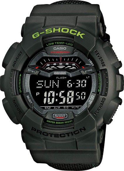 Японские наручные часы Casio G-SHOCK GLS-100-3E с хронографом
