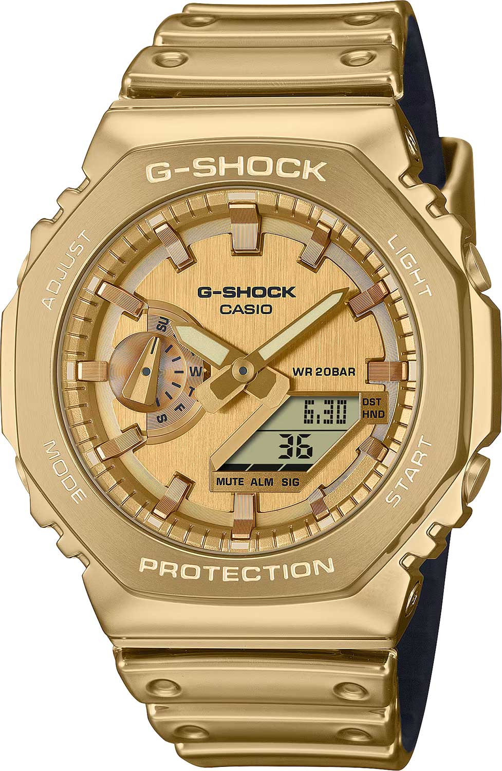 Японские наручные часы Casio G-SHOCK GM-2100YMG-9A9 с хронографом
