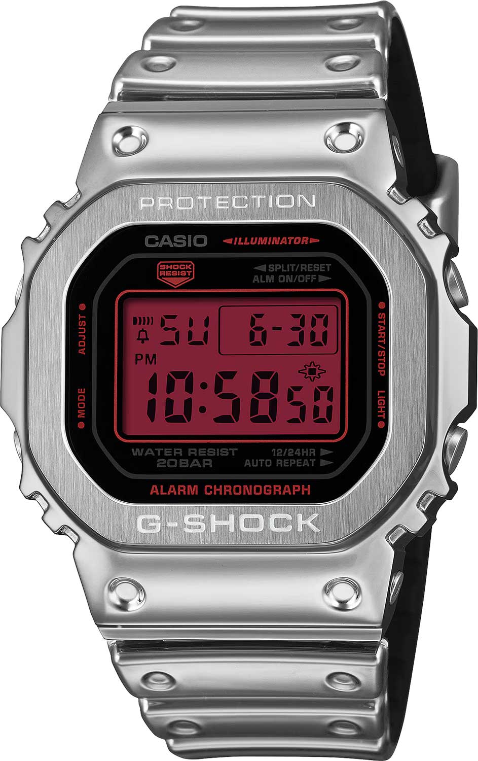 Японские наручные часы Casio G-SHOCK GM-5600YRA-8 с хронографом