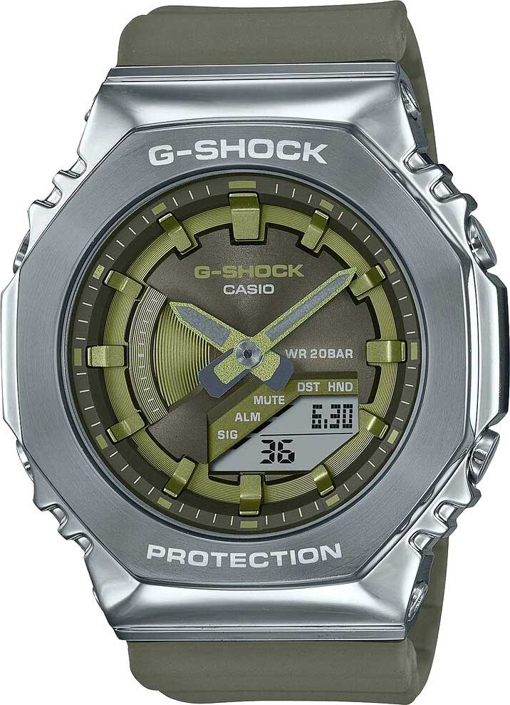 Японские наручные часы Casio G-SHOCK GM-S2100-3AER-ucenka с хронографом