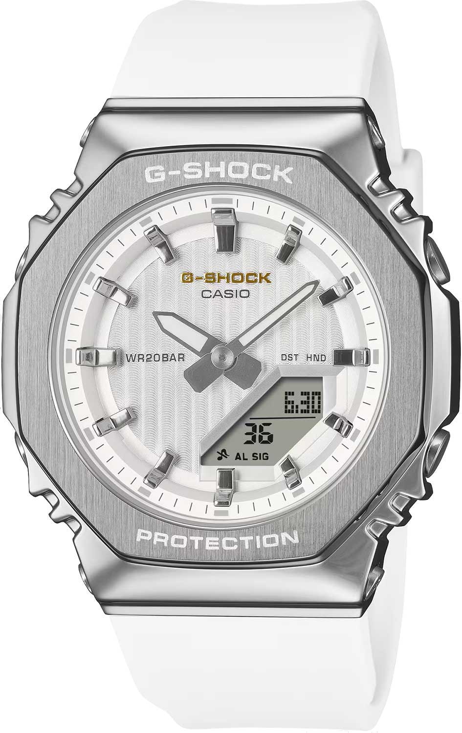 Японские наручные часы Casio G-SHOCK GM-S2110SH-7A-ucenka с хронографом