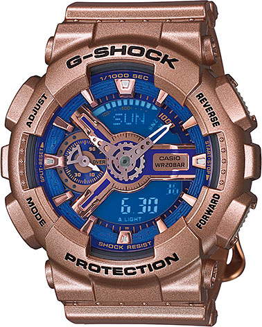 Японские наручные часы Casio G-SHOCK GMA-S110GD-2A с хронографом