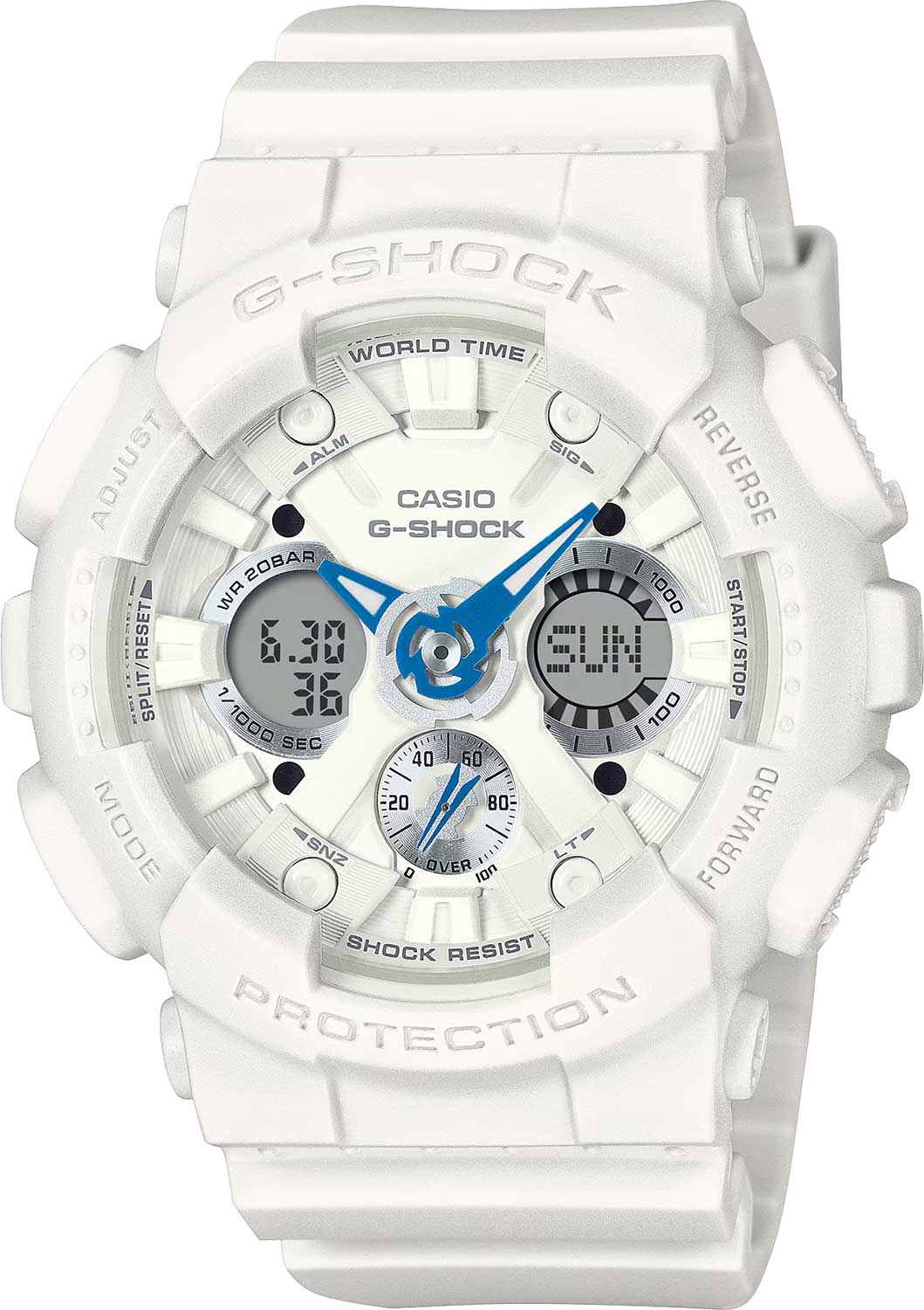 Японские наручные часы Casio G-SHOCK GMA-S120SA-7A2 с хронографом