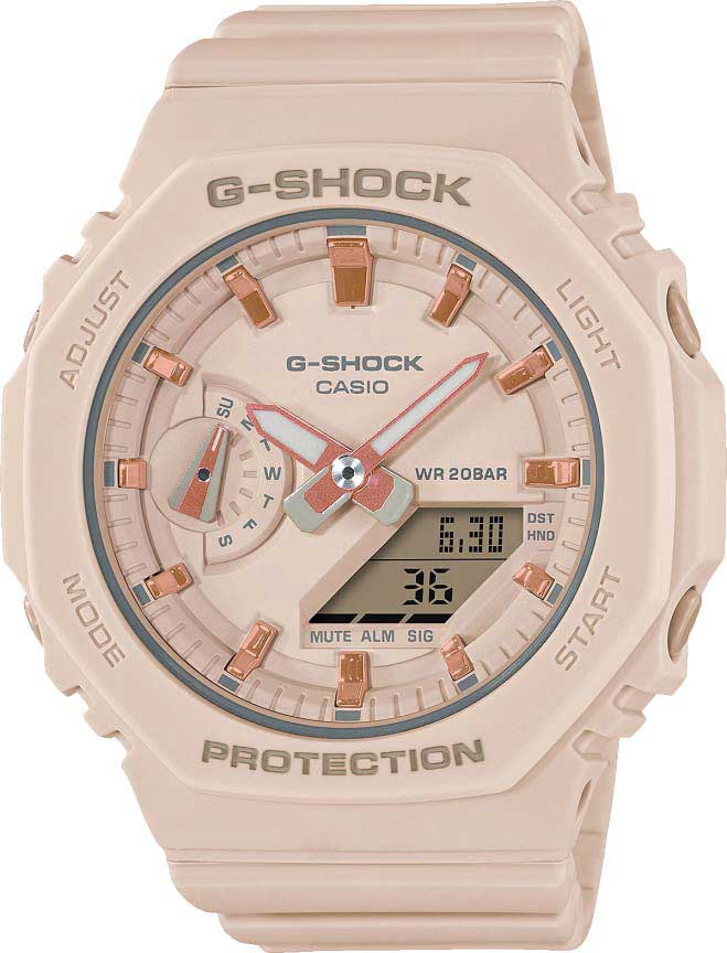 Японские наручные часы Casio G-SHOCK GMA-S2100-4AER-ucenka с хронографом