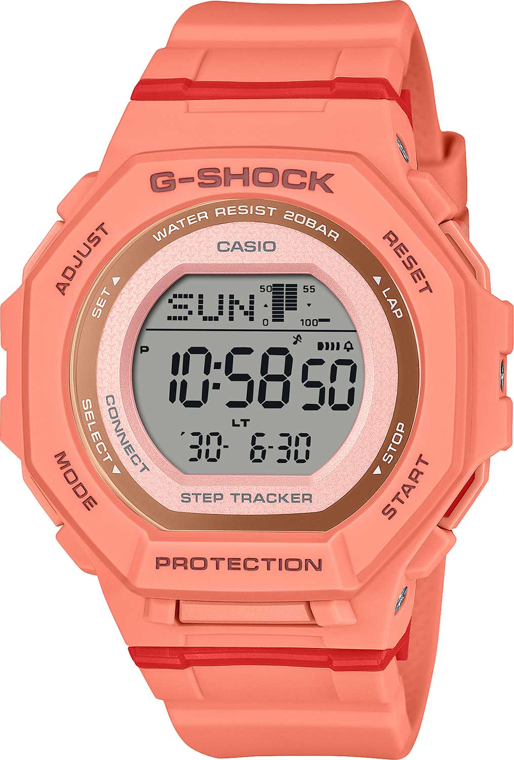 Японские спортивные наручные часы Casio G-SHOCK GMD-B300SC-4 с хронографом