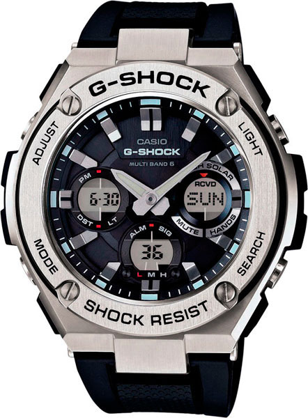 Японские наручные часы Casio G-SHOCK GST-W110-1A с хронографом