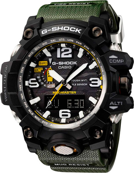 Японские наручные часы Casio G-SHOCK GWG-1000-1A3 с хронографом