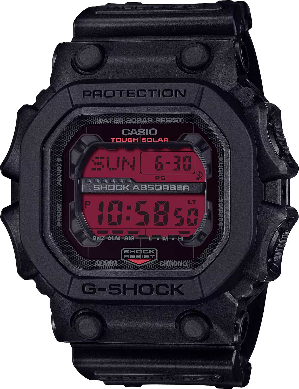 Японские наручные часы Casio G-SHOCK GX-56BBR-1 с хронографом
