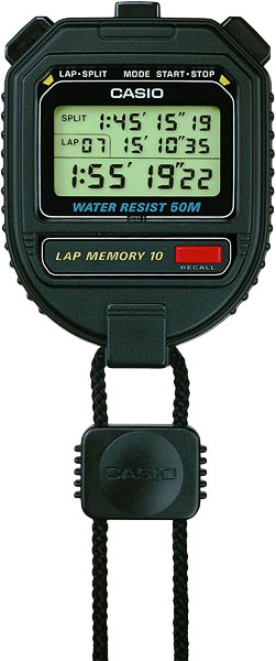 Секундомер Casio Sports HS-30W-1