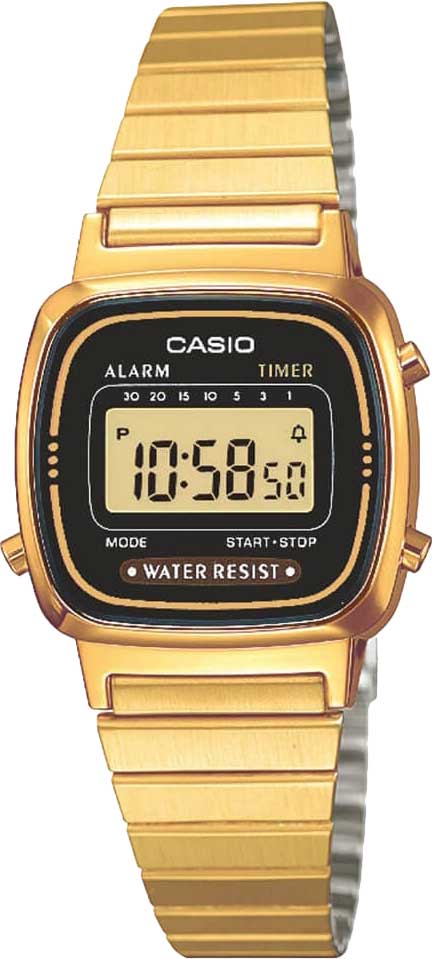 Японские наручные часы Casio Vintage LA-670WEGA-1E с хронографом