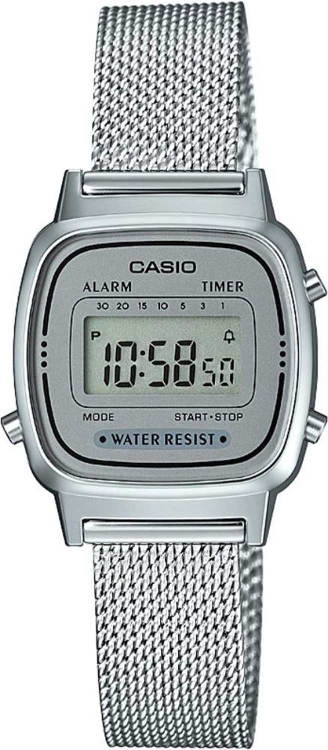 Японские наручные часы Casio Vintage LA-670WEM-7E-ucenka-2 с хронографом